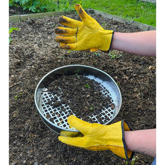 zblandscape Heavy Duty Garden Riddle, 30cm Potting Sieve, Mesh Soil/Compost Sift