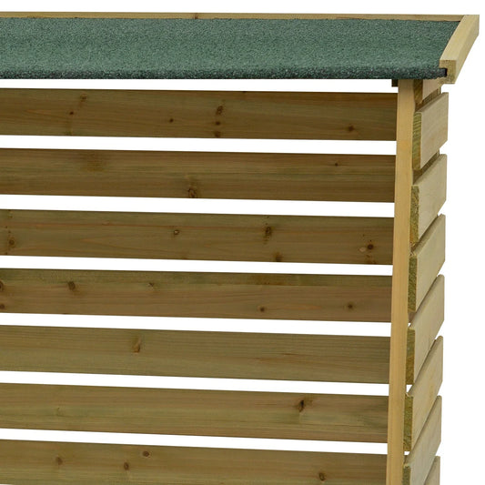 zblandscape Treated Wooden Heavy Duty Log Store Garden Storage Shed