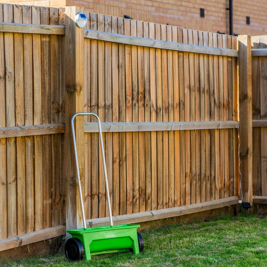 zblandscape 12L Garden Lawn Seed/Fertiliser Spreader Grass Weed Feed Salt Gritter