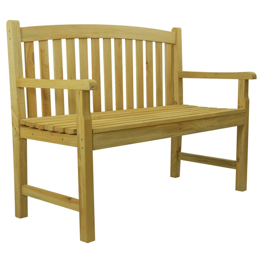 zblandscape Narford Outdoor Wooden 2 Seater Bench Garden Patio Furniture